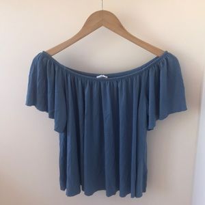 Nordstrom blue off-the-shoulder-top